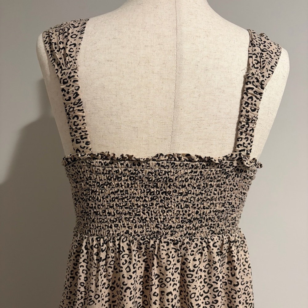 Japna Animal Print Button-Down Midi Dress - Picture 6 of 7
